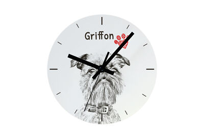 Griffon clock with a picture of a dog Art-Dog