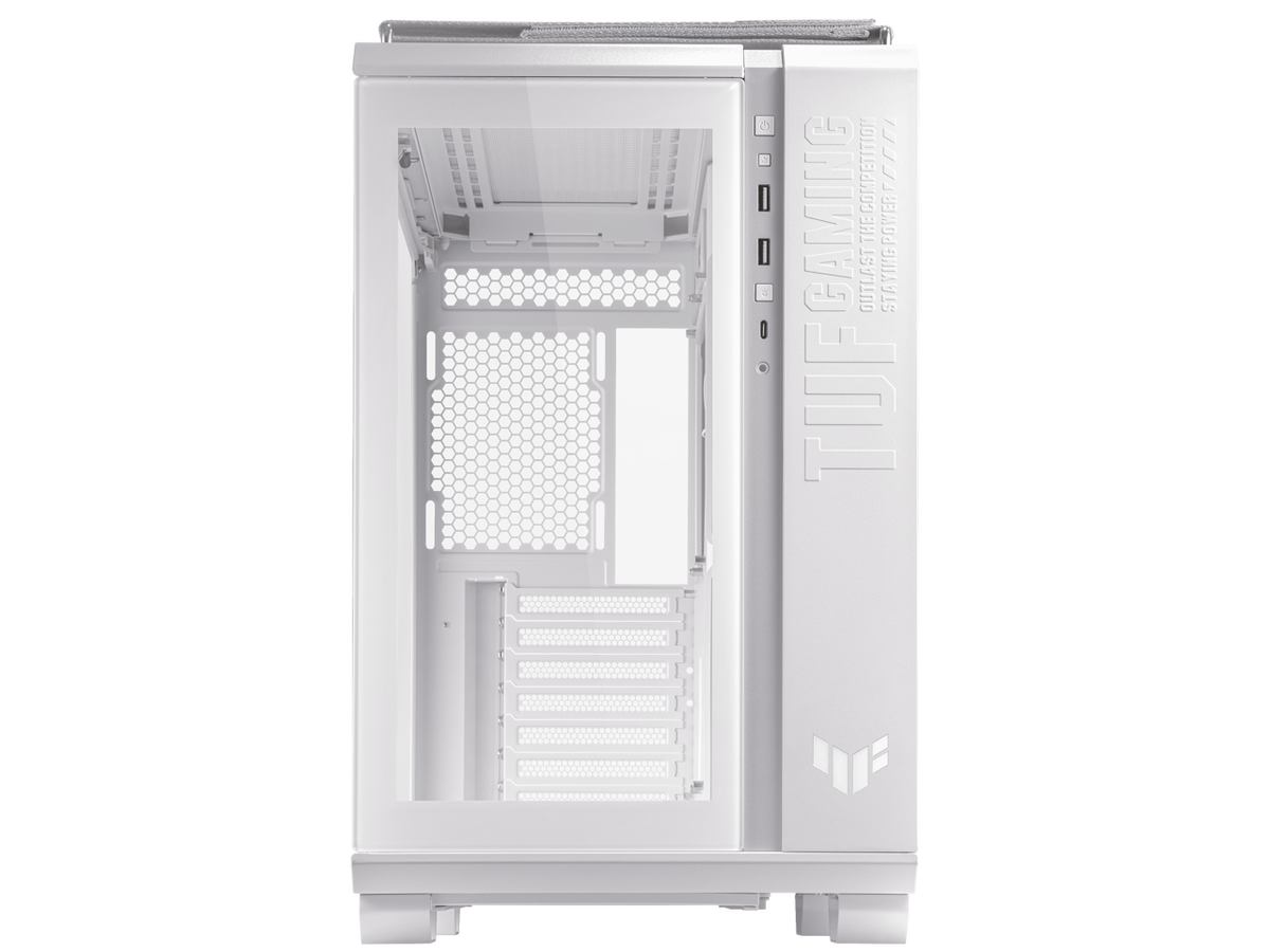 ASUS TUF Gaming GT502 White ATX Mid Tower Computer PC Case w/ Front Panel RGB ASUS TUF Gaming GT502 White ATX Mid Tower Computer PC Case w/ Front Panel RGB