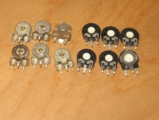 NEW 12PCS MALLORY /  PIHER 1000 OHM RESISTOR POTENTIOMETERS P5575