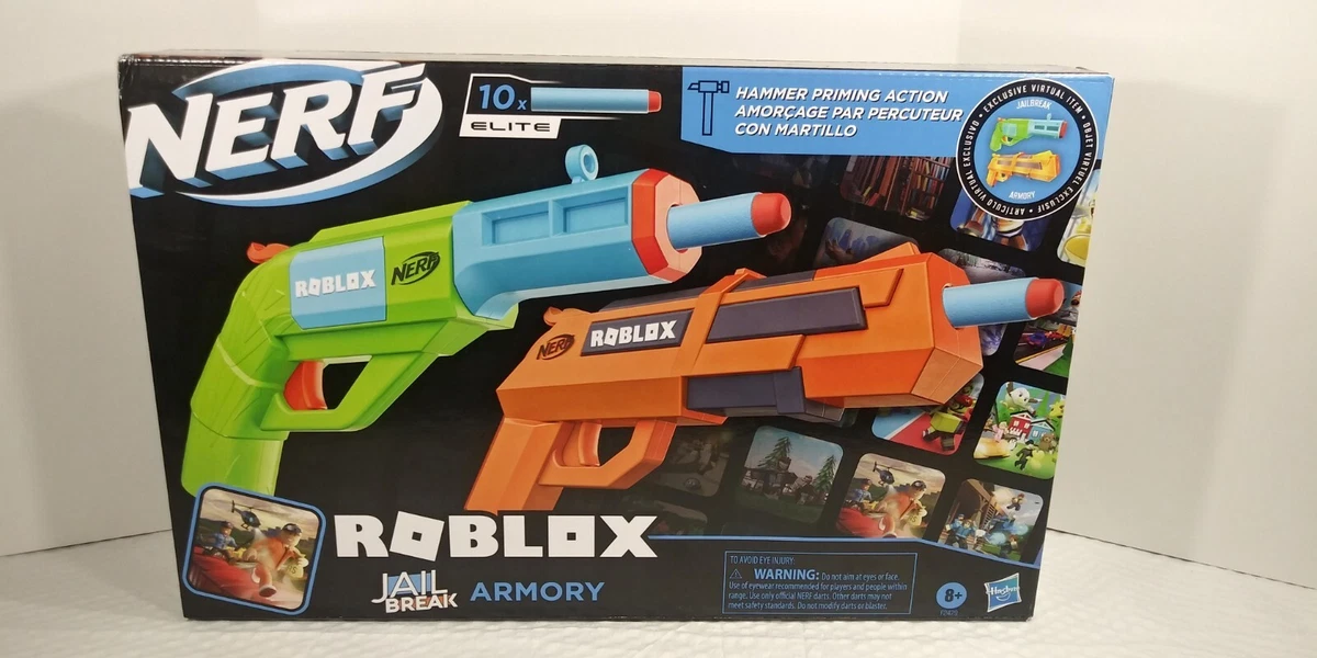 NERF X ROBLOX* MM2 Shark Seeker + Jailbreak Armory Blasters Review