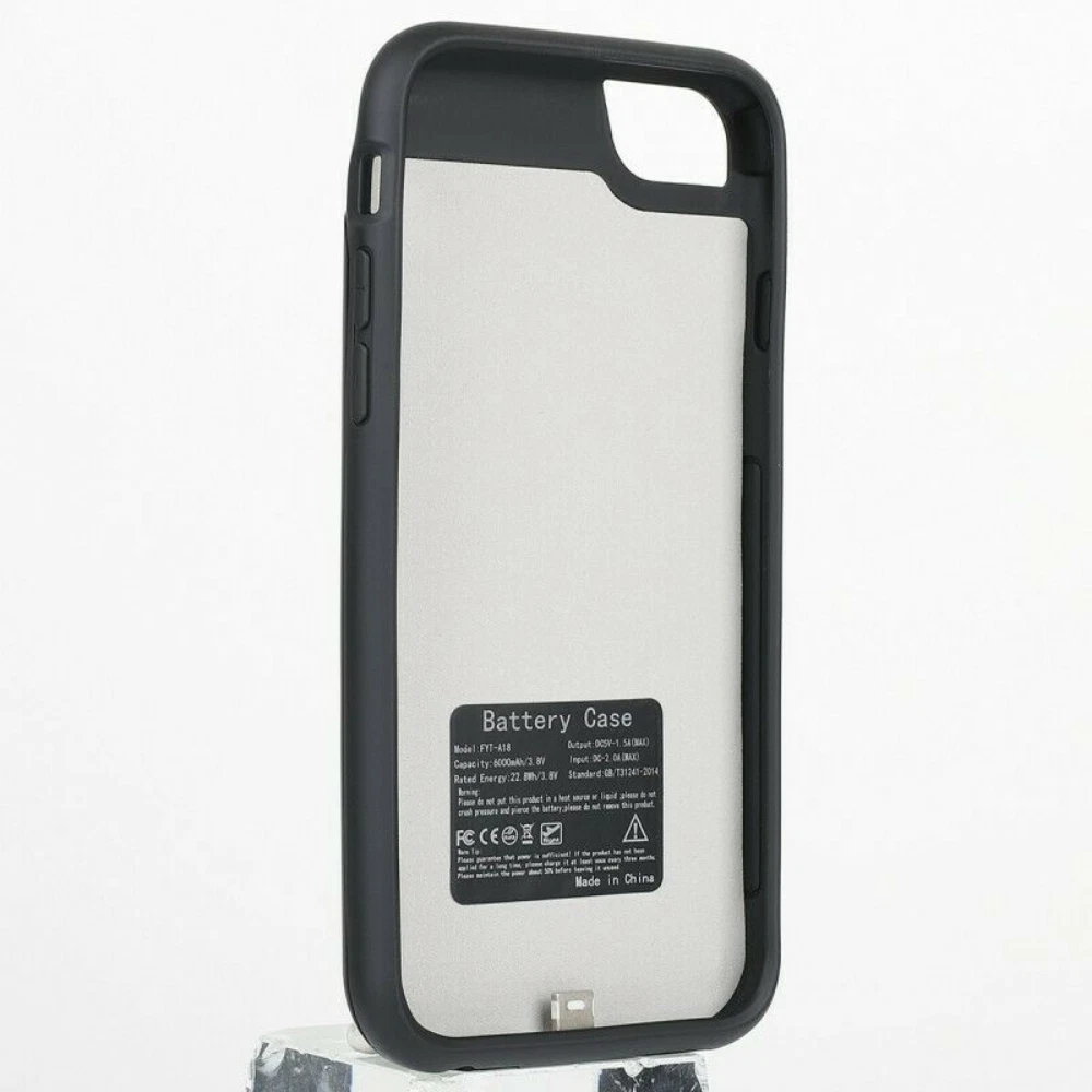 Power Bank Charging Cover For iPhone 8 7 6 Plus SE External Charger Battery Case