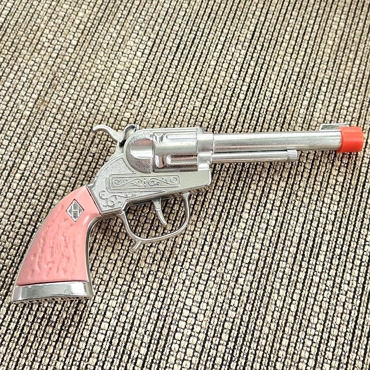 Leslie Henry Vintage Halco Diamond H Laramie Cap Gun Pink Handle