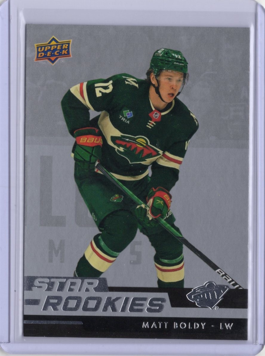 Matt Boldy RC 2022-23 Upper Deck Star Rookies #3 NHL Wild Fire Sale!