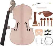 4/4 Violin DIY Kit Build Your Own Violin Fiddle Kit Full Size Violin Basswood wi