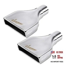 Pack Of 2 Exhaust Tip 2.25 Inlet X 6 Outlet 10 Long Rolled Rectangle Pack Of 2 Exhaust Tip 2.25 Inlet X 6 Outlet 10 Long Rolled Rectangle
