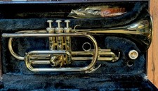 YAMAHA YCR-2310 Bb Cornet Used with Hardcase, Mouthpiece And Cleaning Supplies