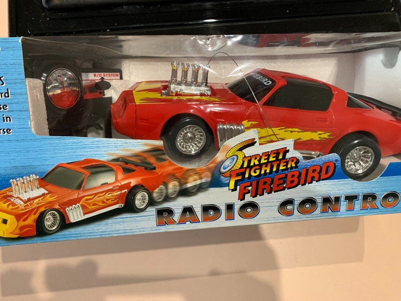 Vintage Pontiac Firebird Street Fighter, Battery Operated Remote Control Car New