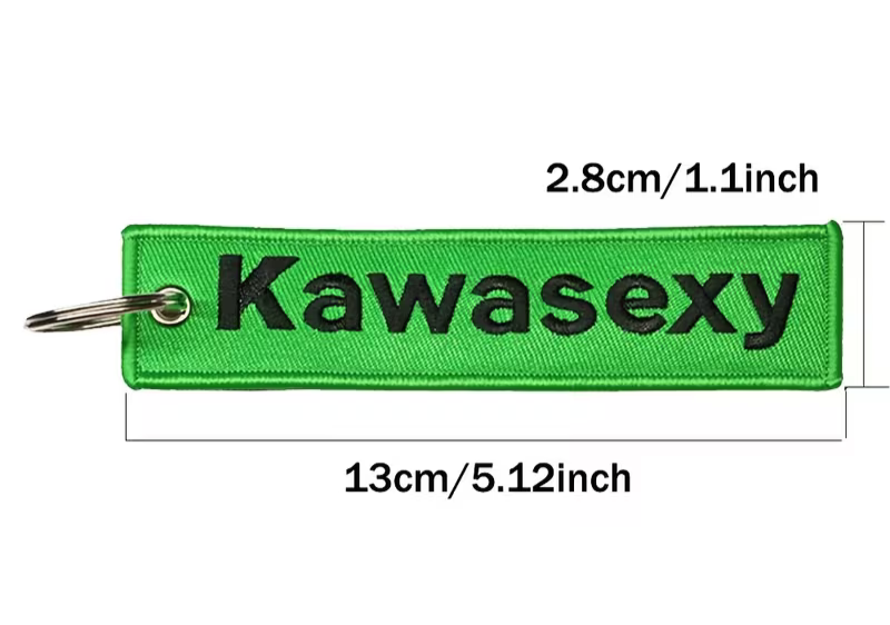 Kawasexy Keychain Key Ring Tag FOR Kawasaki Motorcycle Ninja ZX-6R