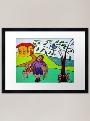 Ho Hum... Gerahmter Kunstdruck gerahmtes Wandbild Poster Leinwanddruck Bild