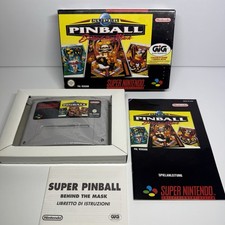 SUPER PINBALL BEHIND THE MASK NINTENDO SNES PAL EUR ITA ITALIANO GIG COMPLETO