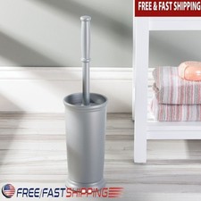 Toilet Bowl Brush Holder Bathroom Storage Durable Canister Foam Base Slim Design