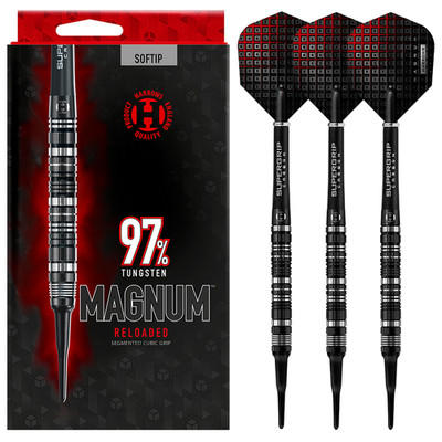 Dartpfeile Harrows Magnum Reloaded 97% Softtip Soft Darts Softdart Set