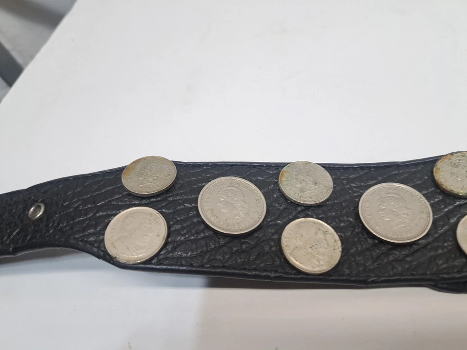 CINTURÓN MONEDA CABALLO CUERO RIÑÓN MOTO VAQUERO GAUCHO ARGENTINO DE COLECCIÓN 34-38 pulgadas Foto 4 de 4