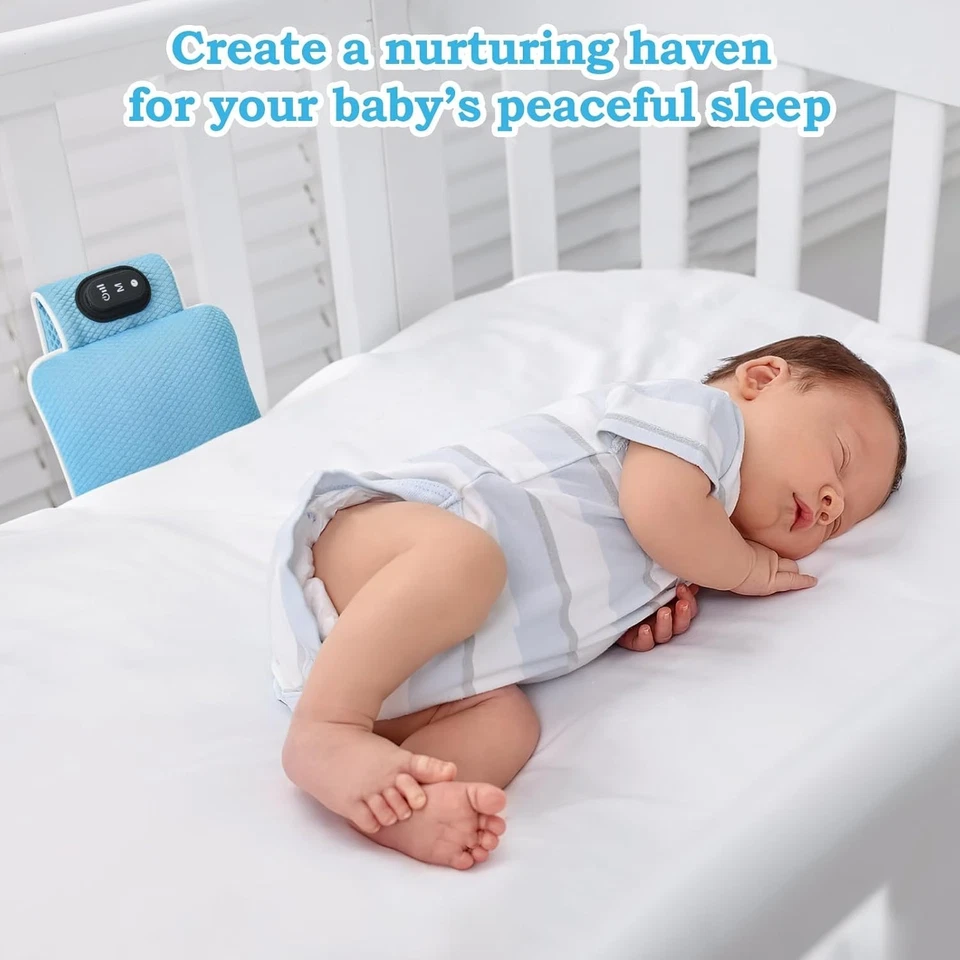 Chupete para dormir bebé - Juguete de cuna vibratoria de 3 modos tipo C recargable para recién nacidos Foto 3 de 4