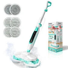 Scrubbing Steam Mop with Rotating Mop Pads, All-in-One Hard Floor Cleaner wit...