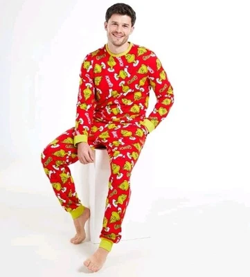 DR. SEUSS BNWT Mens / Womens Red Grinch Pyjamas Christmas ☃️🎁Perfect Gift