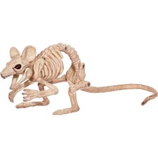 CRAZY BONEZ CREEPY CROUCHING MOUSE SKELETON DEAD ANIMAL PROP DECORATION SEZ28341