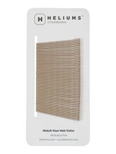 Heliums Bobby Pins - Dark Blonde - 2 Inch Wavy Hair Pins, - 48 Count