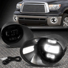 For 07-14 Toyota Tundra Smoked Lens Led Projector Fog Light Lamps Wbezelswitch For 07-14 Toyota Tundra Smoked Lens Led Projector Fog Light Lamps Wbezelswitch