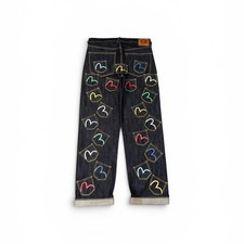 Evisu Vintage Denim Jeans Multi Pocket Selved...
