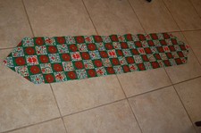Handmade Christmas table runner new looks like patchwork 14 x 70" lined