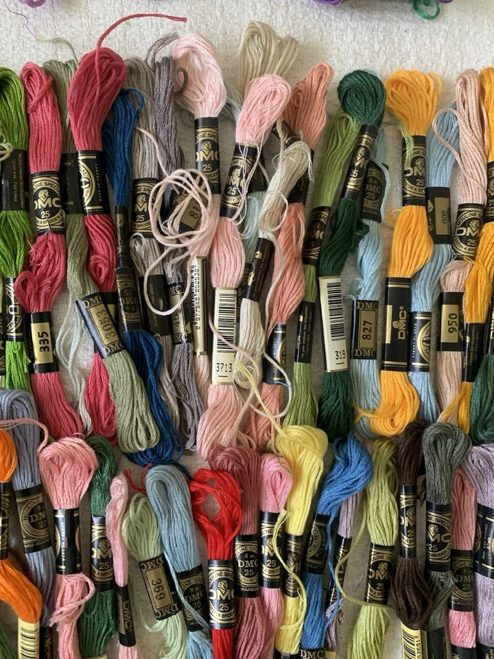 DMC Lot 70+ Cotton Embroidery Thread Floss Assorted Colors Vintage 6 Strand - Image 4 of 4