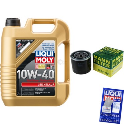 INSPEKTIONSKIT FILTER LIQUI MOLY ÖL 5L 10W-40 für Vauxhall Brava Pick-up