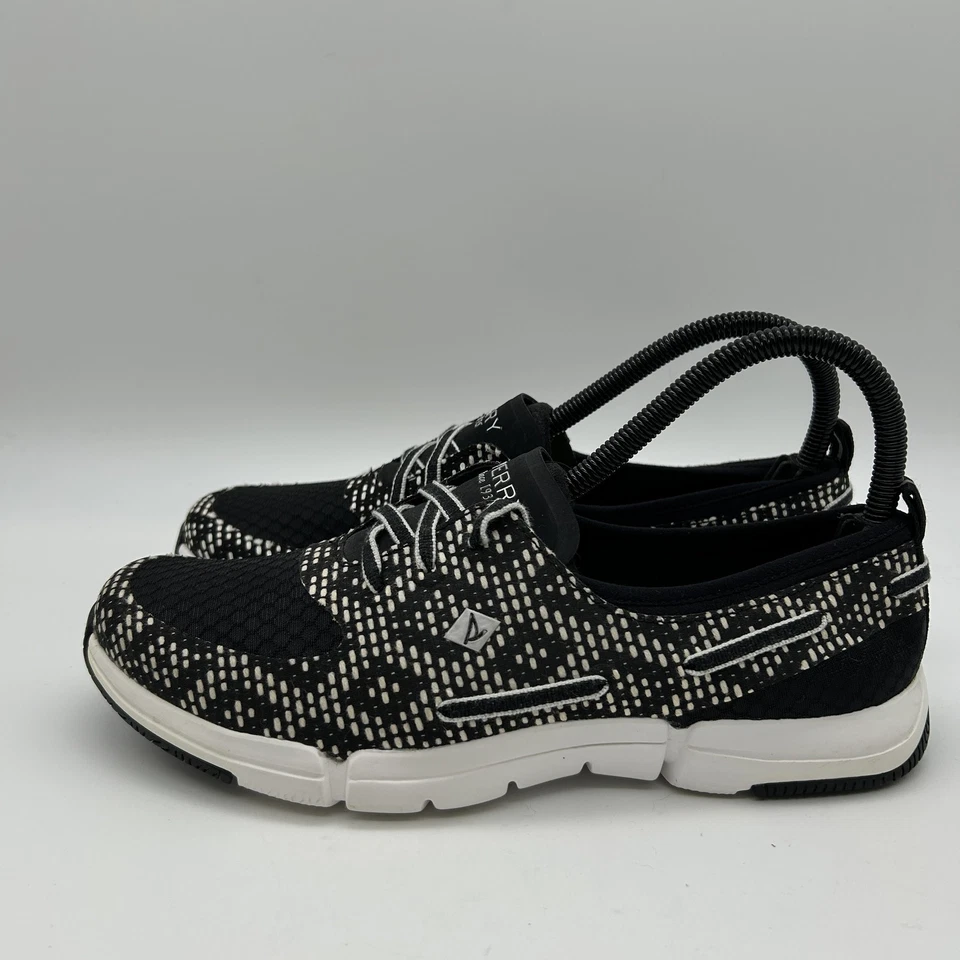 Sperry Shoes Womens Size 8 Port Boat STS95484 Black White Comfort Lightweight - Image 4 of 4