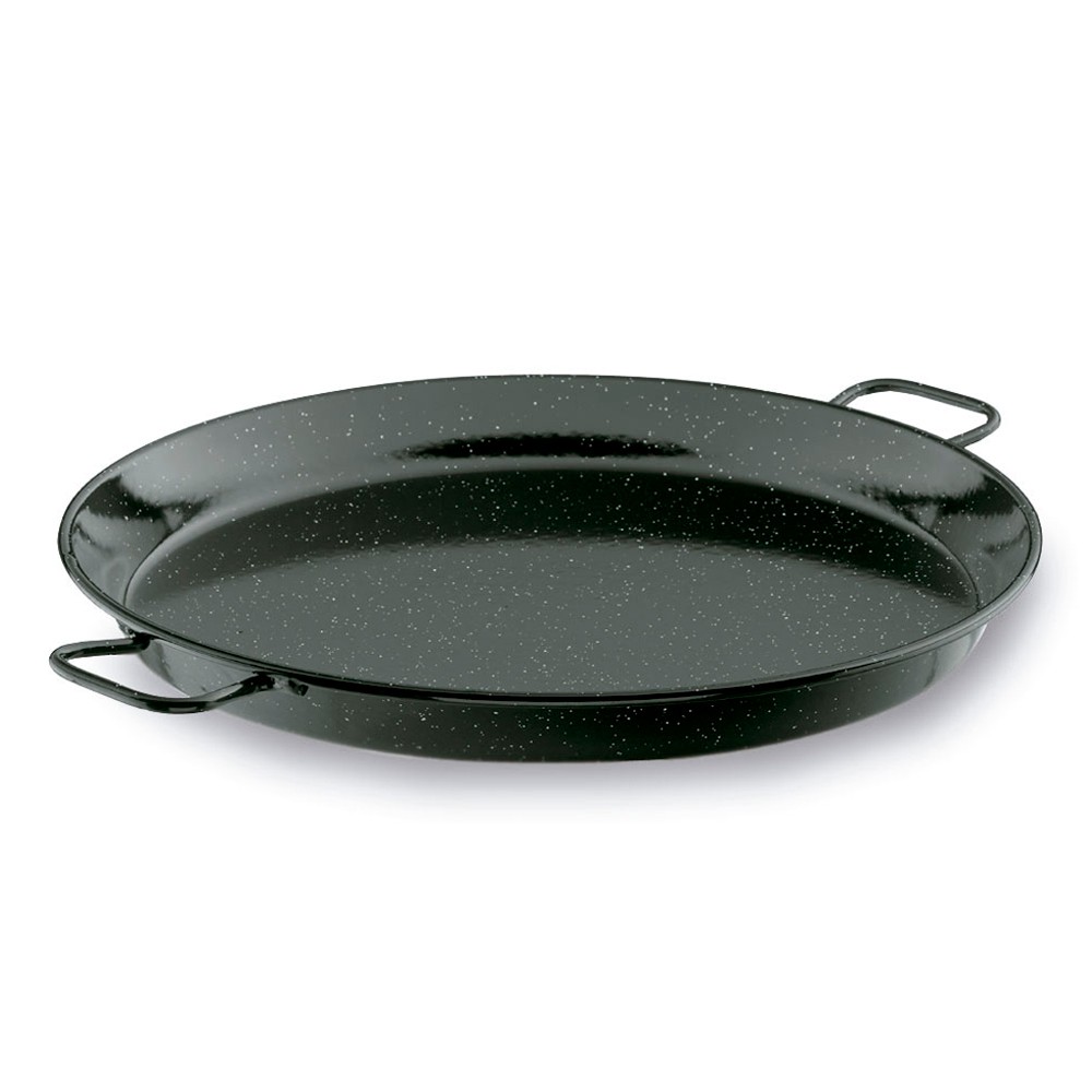 Plat pour paëlla 60 cm en acier émaillé haut de gamme de 77x60 cm