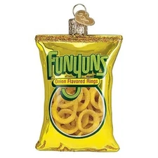 Old World Christmas Funyuns Glass Hanging Ornament FREE BOX