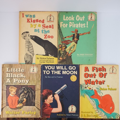 #ad #ad Lot of 5 Vintage Beginner Books You Will Go the The Moon Look out For Pirates $29.74