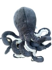 RARE Jellycat Large Inky Octopus Plush 20” Stuffed Black Gray Retired GIFT EUC ✨