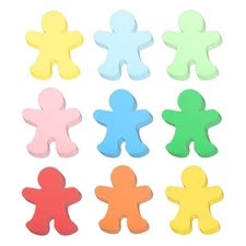 108 Pcs Colorful People Paper Cutouts, Bulletin Board Cutouts Decor