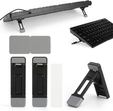 2 Pezzi Supporto Tastiera PC, Supporto per Tastiera PC Pieghevole Antiscivolo, R