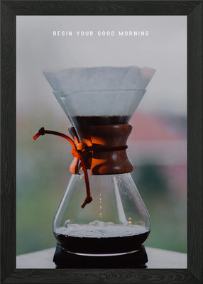 Morgenkaffee gerahmtes Wandbild Poster Leinwanddruck Bild