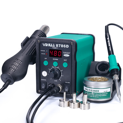 #ad YIHUA 8786D 2 in 1 Digital Soldering Station with Hot Air Rework Station $64.99