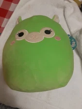 KellyToy Original Squishmallow 8” Jim The Green Llama Alpaca Plush (Care Tag)
