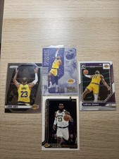 LeBron James Lot 🔥 4 Cards Prizm, Optic, Topps, NBA Hoops Insert - Lakers