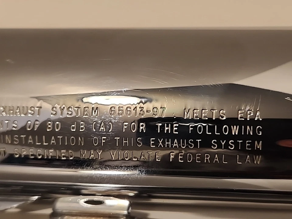 Silenciadores originales Harley Davidson 65613-97 65605-97 OEM Foto 3 de 4