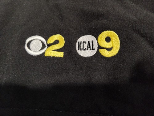 PORT AUTHORITY-CBS/KCAL TV LOS ANGELES-Womens Lined Jacket-Black-Size Large-NICE - Picture 8 of 9