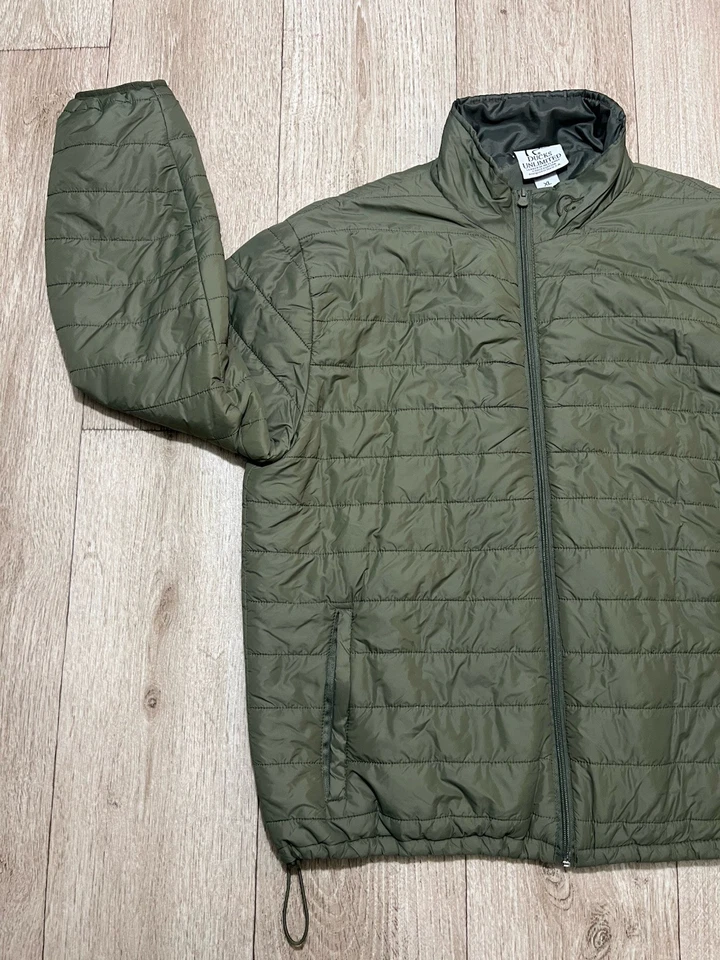 Ducks Unlimited Olive Green jacket Full Zip Olive Green Men XL Puffer Quilted - Image 2 of 4