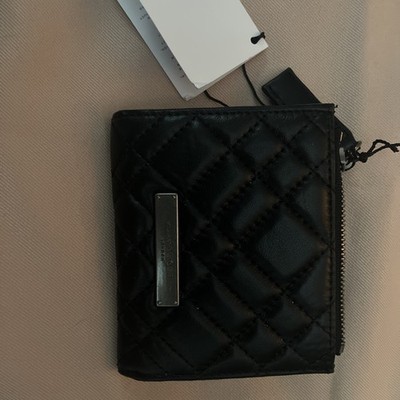 Kurt Geiger London Wallet Quilted Black Leather Bifold