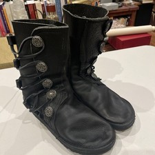 Mens US Size 9.5/10 Renaissance Nativearth 5-Button Leather Boots