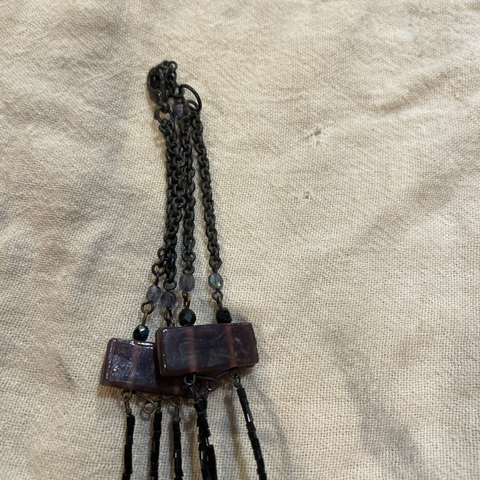 Dramatic Whimsigoth Statement Necklace Layered Be… - image 6