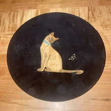 VINTAGE COUROC GIFTWARE CAT UTILITY DISH OR ASH TRAY