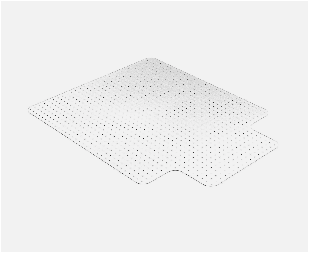 Mat for Carpet Office Chair Desk Transparrent PVC 45