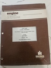 International Harvester Dt360 Engine Parts Book