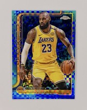 2025 Topps Chrome LeBron James Blue X Fractor IN HAND