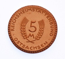 GERMANY SILESIA PORCELAIN 5 Mark 1921 Poland Coin Warmoney Notgeld Emergency