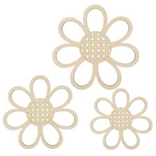 Boho Wall Decor, 3Pcs Daisy Wall Decor Boho Nursery Decor Wooden Daisy Decor